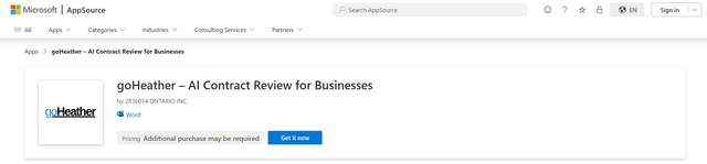 goHeather + Microsoft Office = AI Contract Review in Word