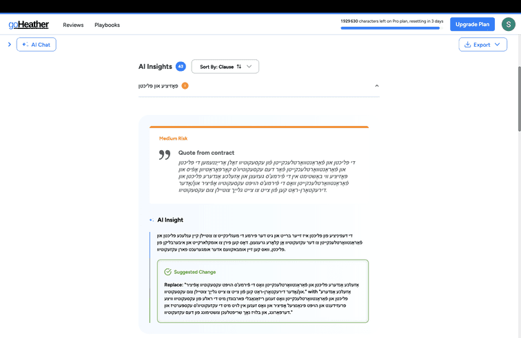 goHeather AI Contract Review Now in 57 Languages With Word Redlines & Playbooks